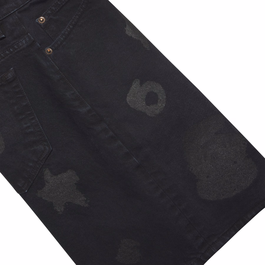BLACK BELUGA DENIM SHORT | SP5DER | KING SPIDER