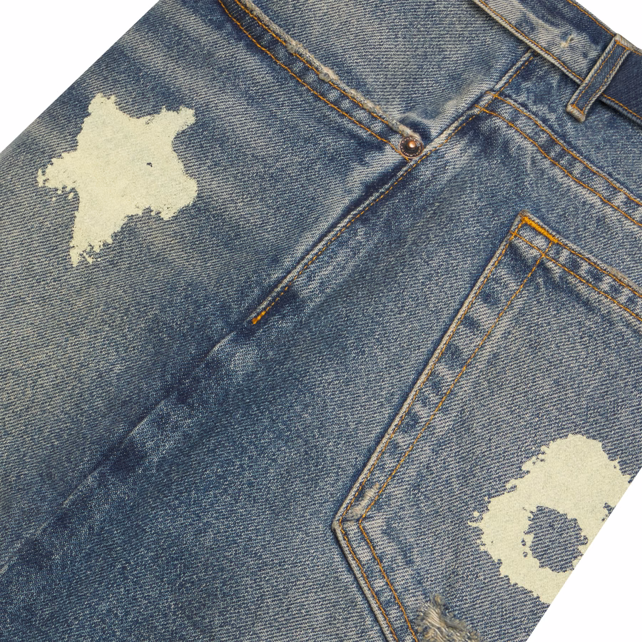 INDIGO BELUGA DENIM SHORT | SP5DER | KING SPIDER