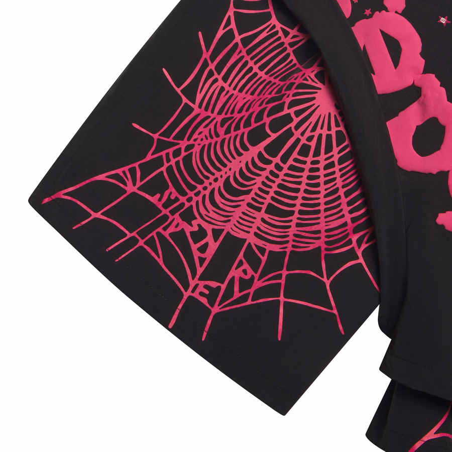 BLACK OG WEB DOUBLE LAYER SHORT | SP5DER | KING SPIDER