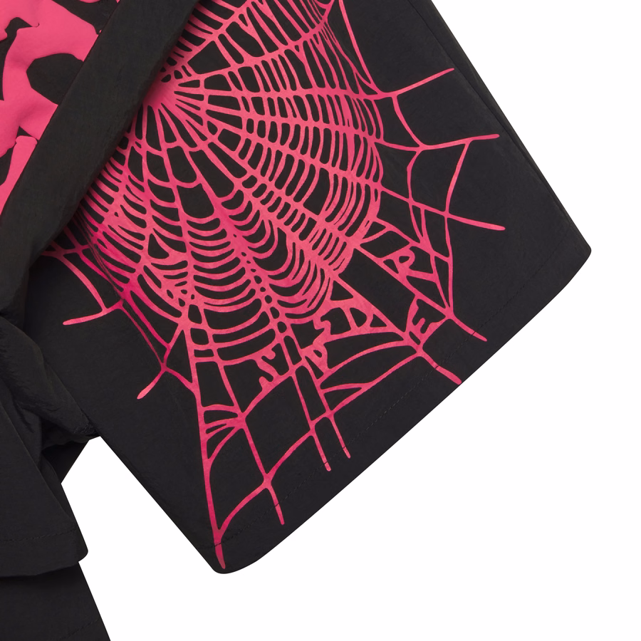 BLACK OG WEB DOUBLE LAYER SHORT | SP5DER | KING SPIDER