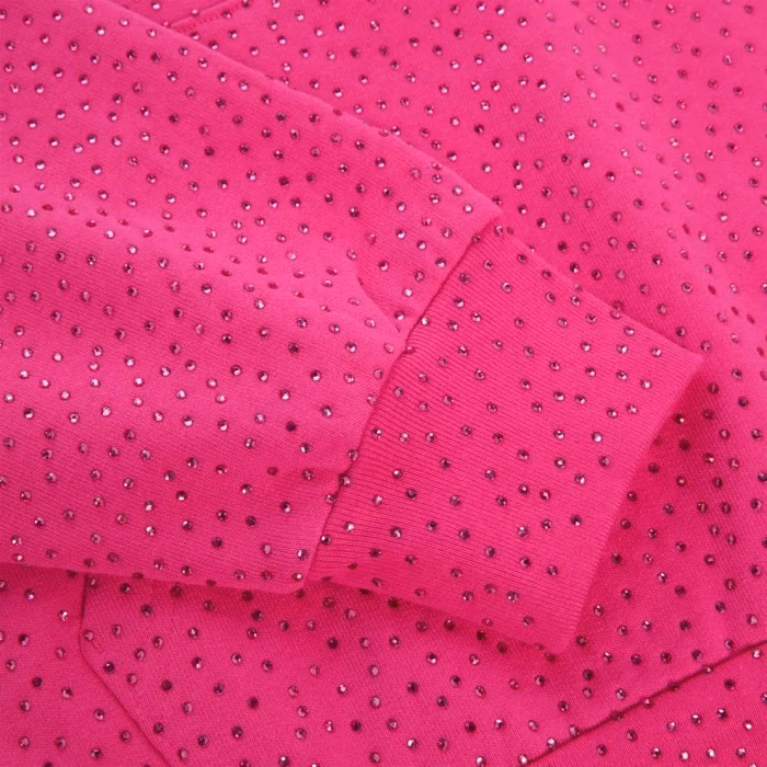 Sp5der Hoodie Pink VVS Rhinestone