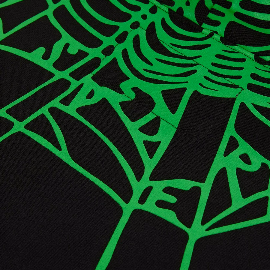 Sp5der Hoodie Black Heavy Web