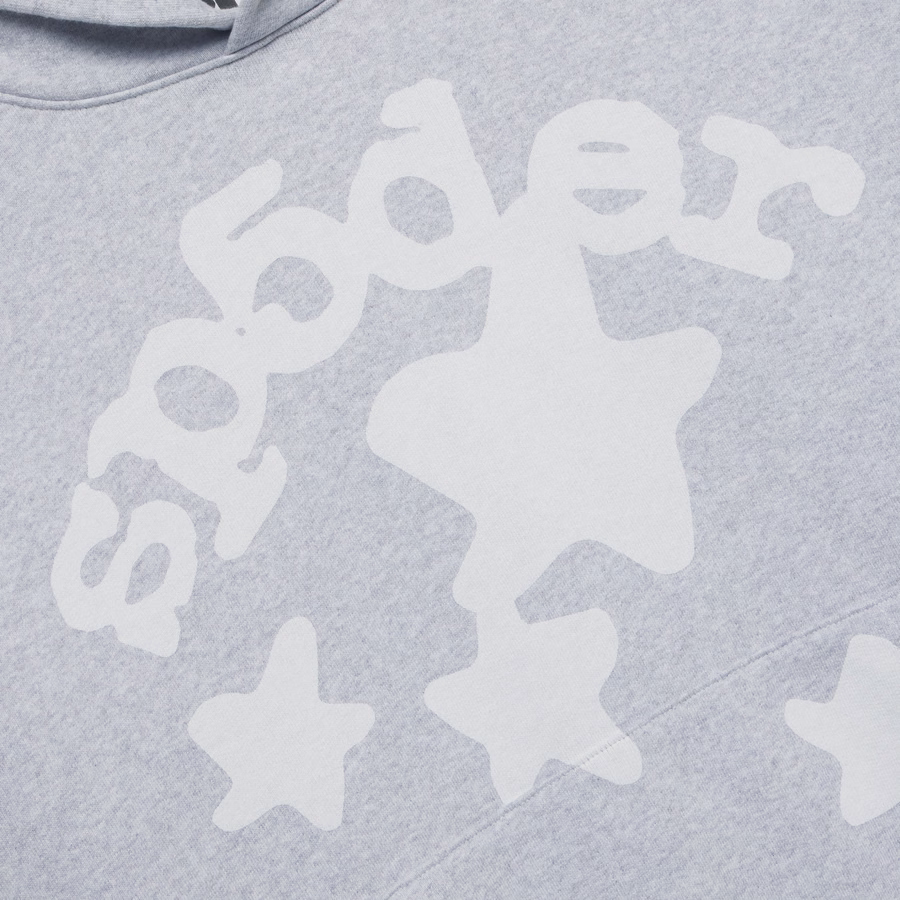 HEATHER GREY BELUGA V2 HOODIE | SP5DER | KING SPIDER
