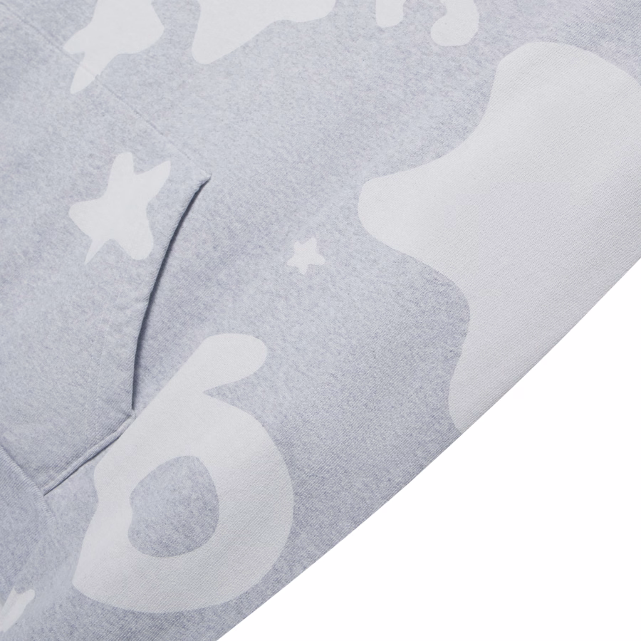 HEATHER GREY BELUGA V2 HOODIE | SP5DER | KING SPIDER