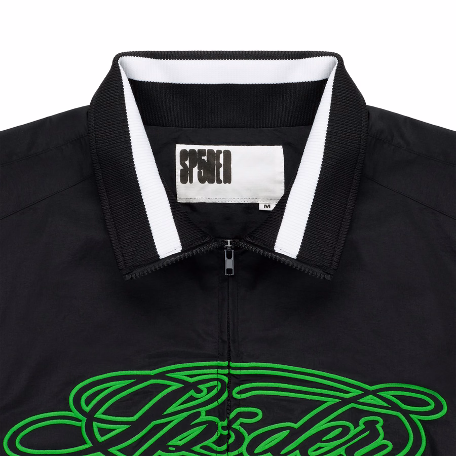 BLACK SCRIPT WARM UP JACKET | SP5DER | KING SPIDER