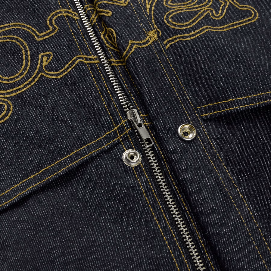 INDIGO PUNK V3 DENIM JACKET | SP5DER | KING SPIDER