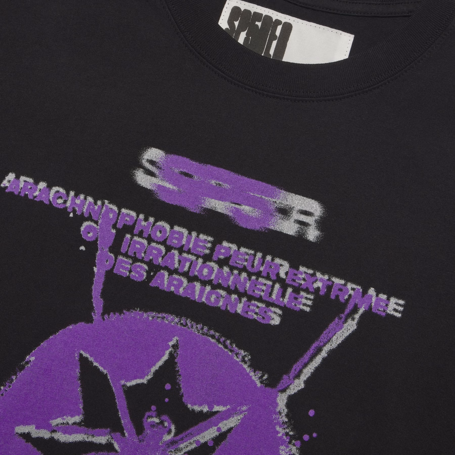 BLACK FRANCE BLUR TEE | SP5DER | KING SPIDER