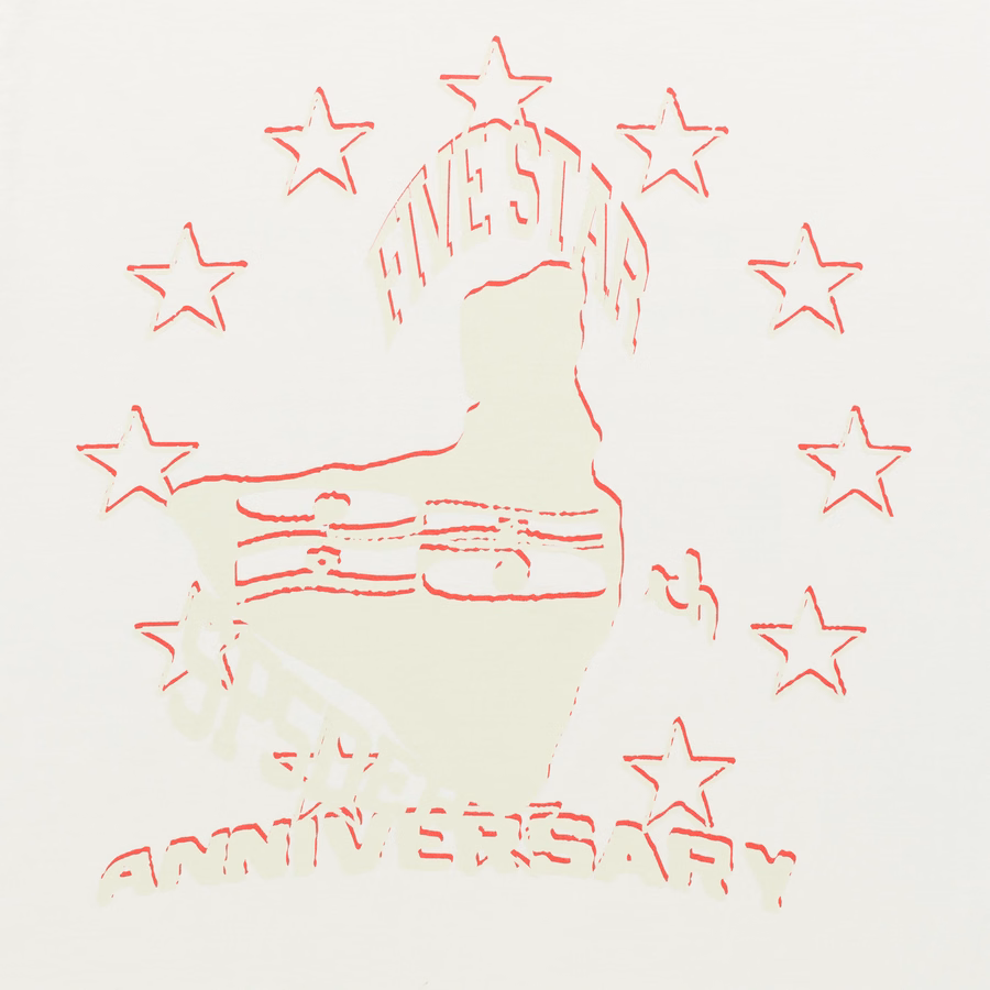WHITE ANNIVERSARY TEE | SP5DER | KING SPIDER