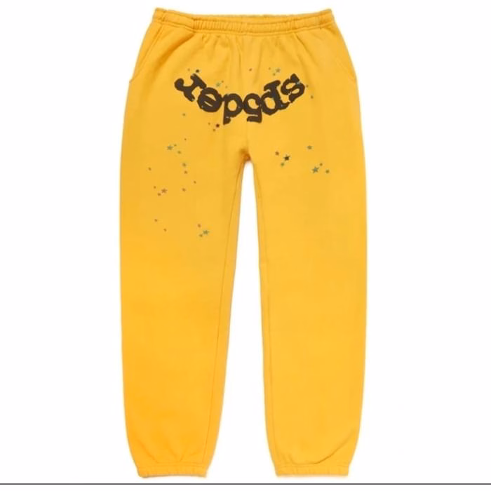 Sp5der Printed Punk Pink Yellow Tracksuit